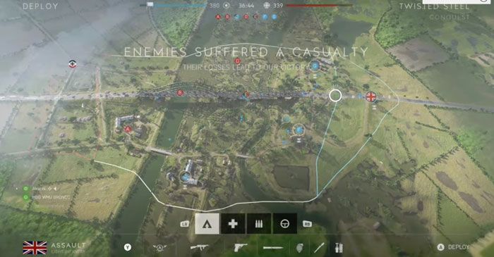 تصویری یکی از نقشه های بازی Battlefield V