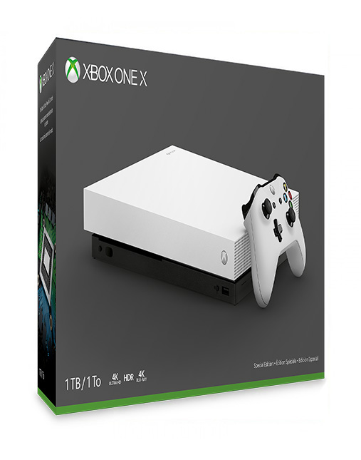 خرید کنسول بازی Xbox One X ظرفیت ۱ ترابایت رنگ سفید