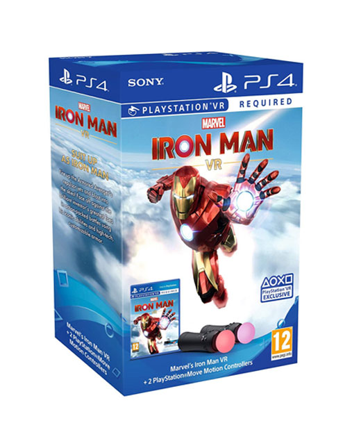 خرید باندل یک جفت Move Vr و بازی Iron man vr