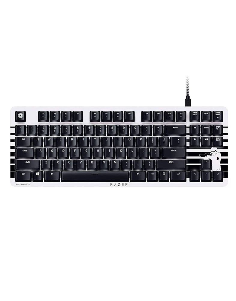 خرید و قیمت کیبورد گیمینگ ریزر Razer Blackwidow Lite Storm Trooper