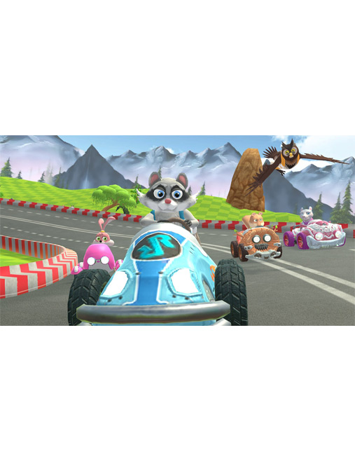 تصویری از راکون در بازی Animal Kart Racer برای PS5
