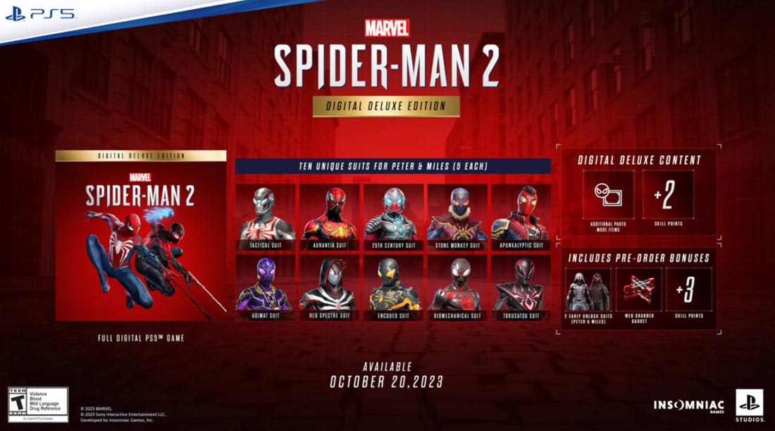 نسخه Deluxe بازی Marvel Spider Man 2 برای ps5