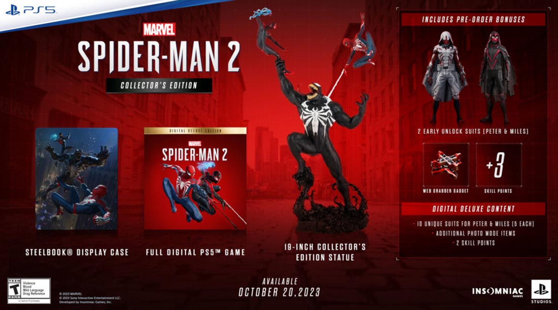 نسخه کالکتورز ادیشن بازی Marvel Spider Man 2 برای PS5