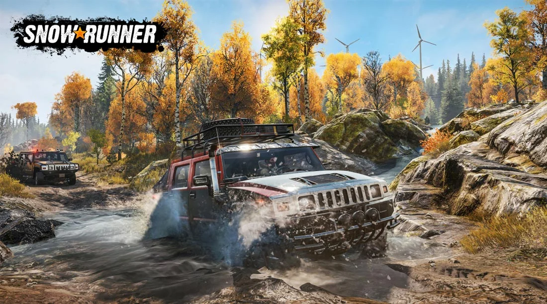 تصویر ماشین hammer در بازی snowrunner برای ps5