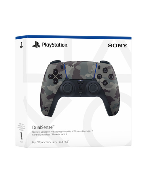 جعبه دسته DualSense طرح Grey Camouflage برای PS5