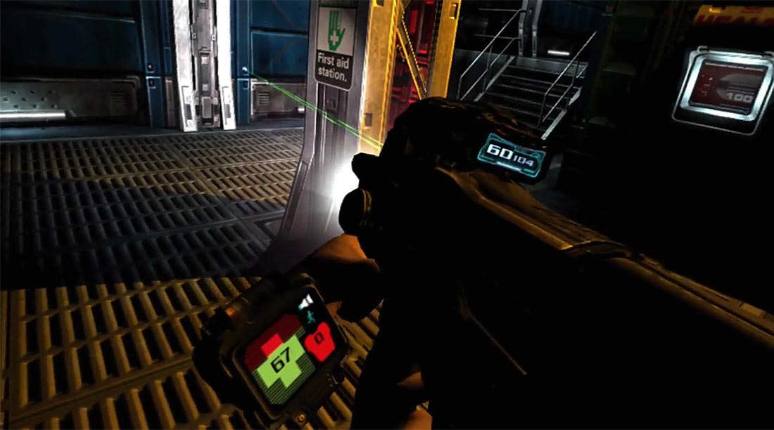 گیم پلی بازی Doom 3 VR برای PS4