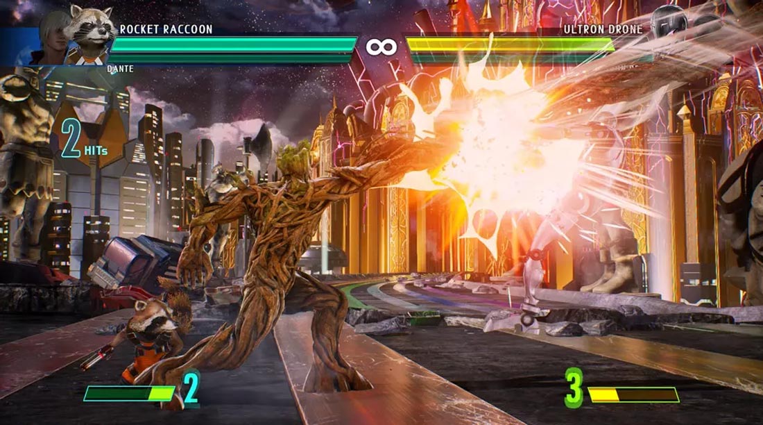 گرافیک بازی Marvel Vs Capcom Infinite برای Ps4