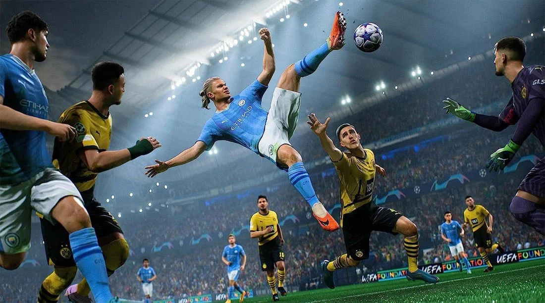 تصویری از هالند در بازی FC 24