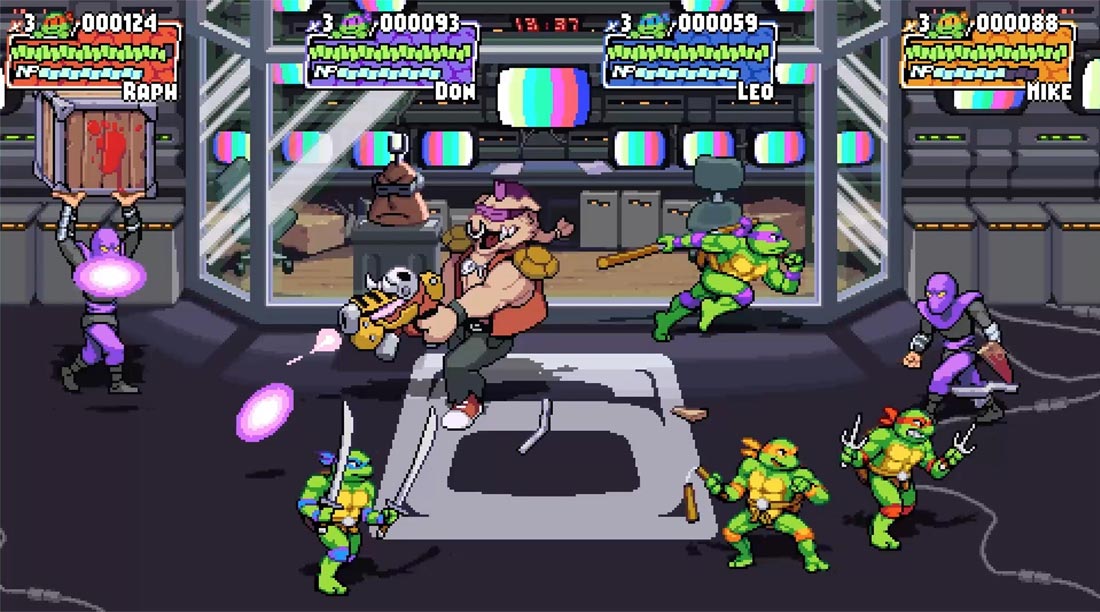 گیم پلی بازی Teenage Mutant Ninja Turtles Shredders Revenge برای PS4