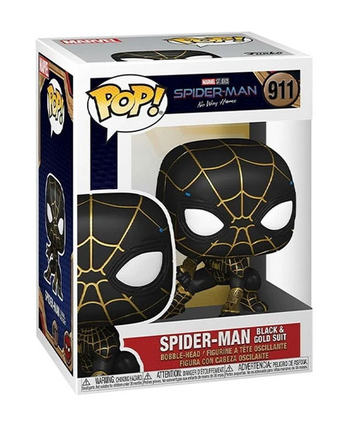 خرید فانکو پاپ Spider Man Black And Gold Suit کد 911 از Marvels Spider Man