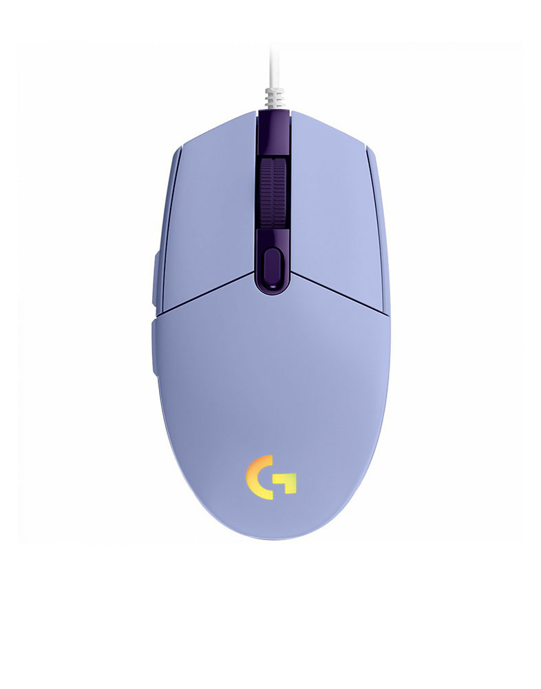 قیمت و خرید موس گیمینگ Logitech G203 Lightsync Lilac